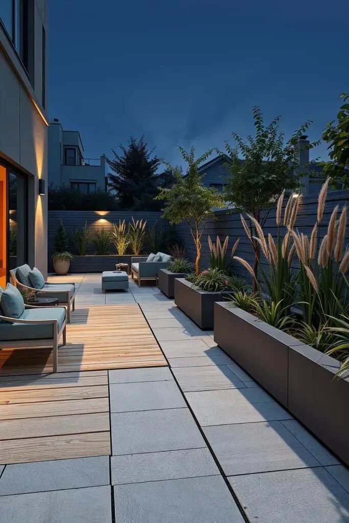 Terraces Framed by Garden and Landscape Borders