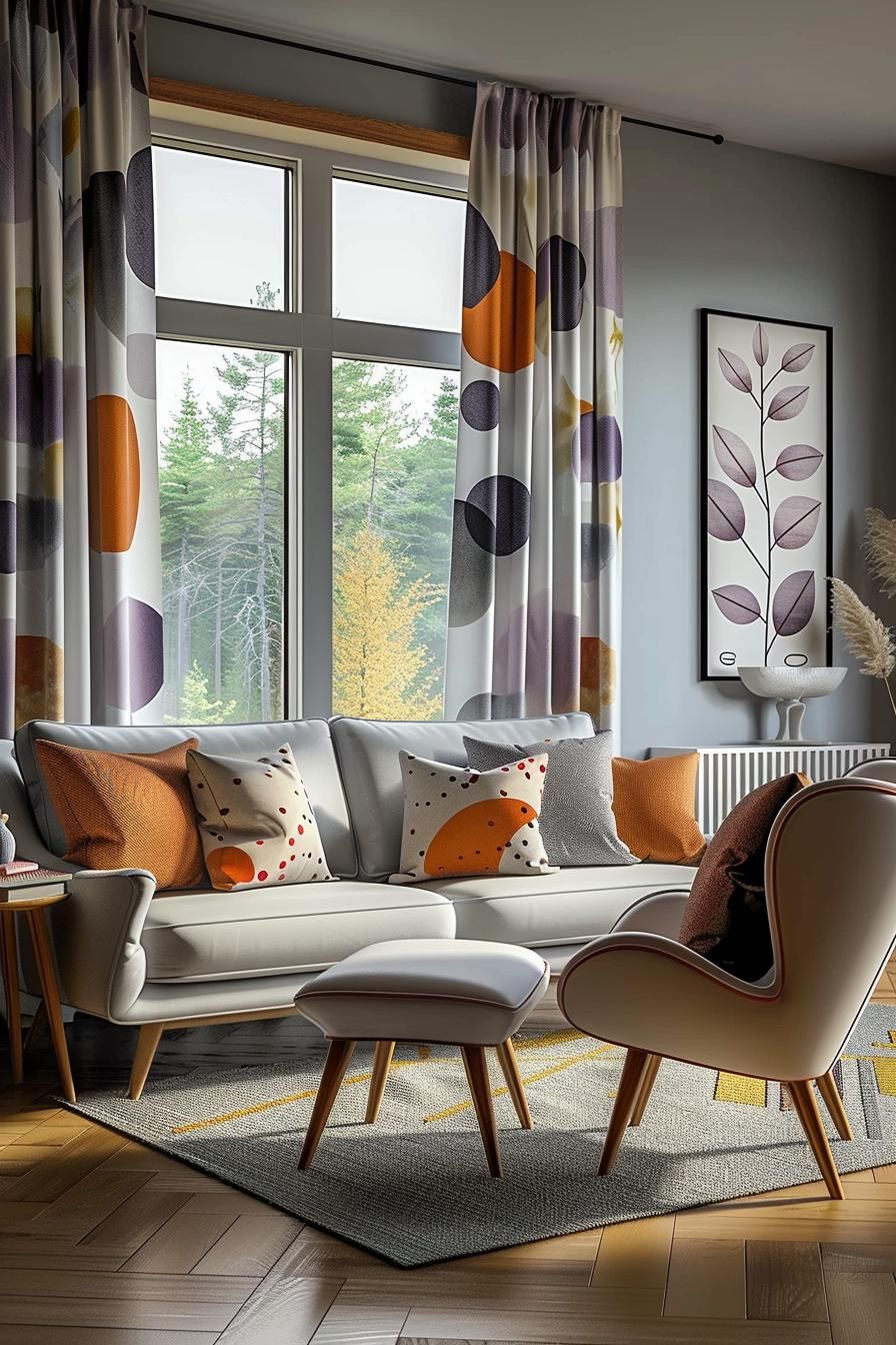 8. Retro 1950s-Style Curtain Ideas