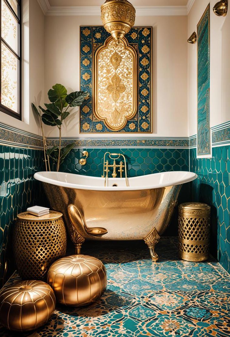 4. Moroccan Oasis Bathroom Inspiration