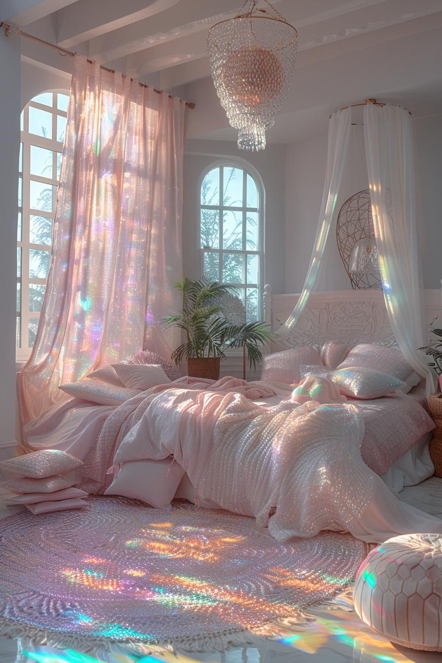 7. Mermaid Cove Pink Coastal Style