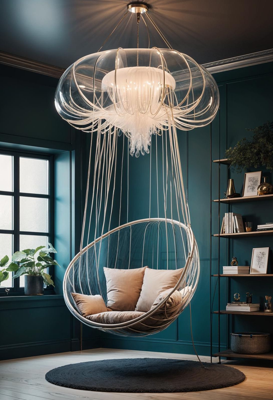 11. Jellyfish-Inspired Hanging Chair Design