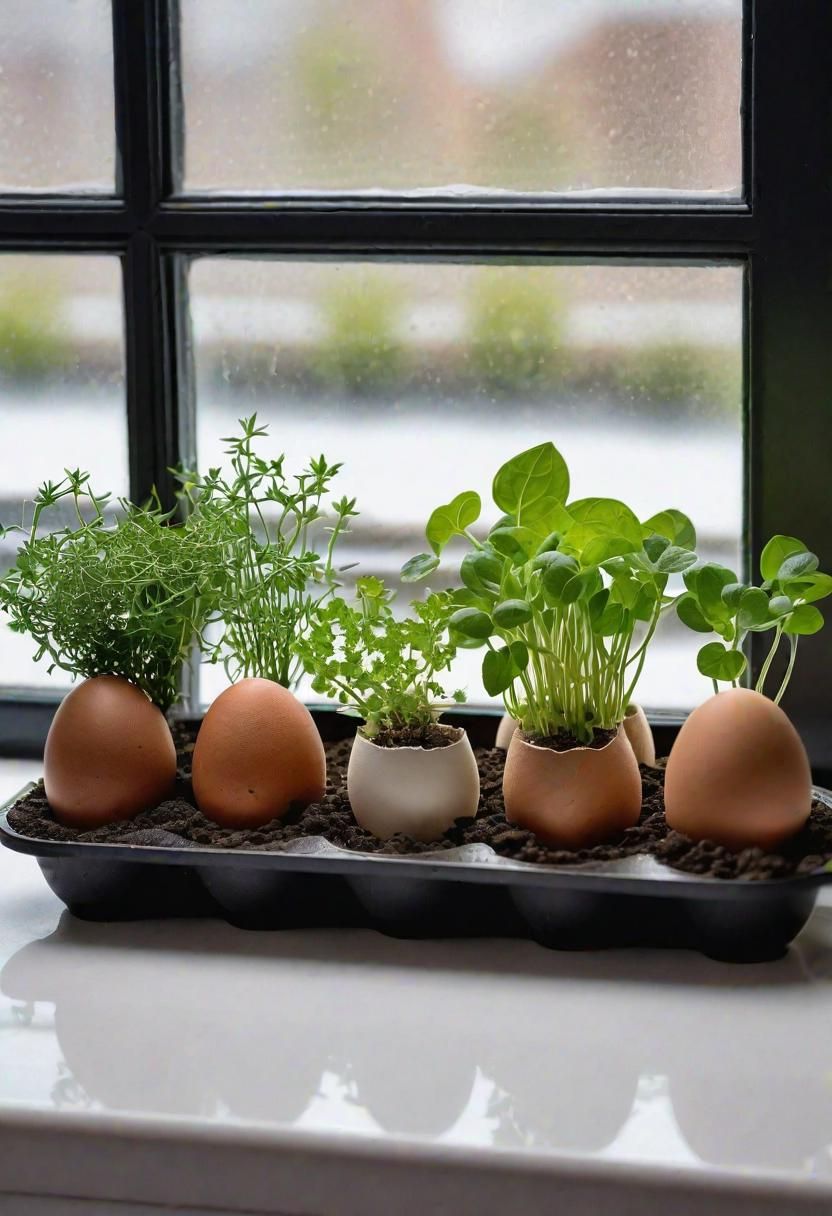 25. Eggshell Herb Garden Ideas - photo 2