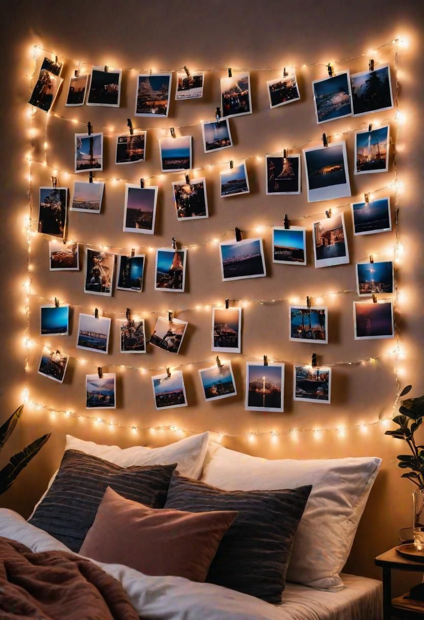 6. LED Photo Clip Wall Display