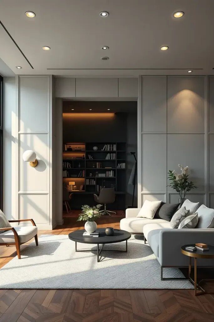 Hidden Rooms Behind Seamless Wall Panels