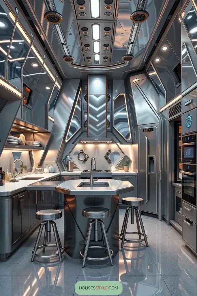Space-Age Kitchens Inspired by Science Fiction