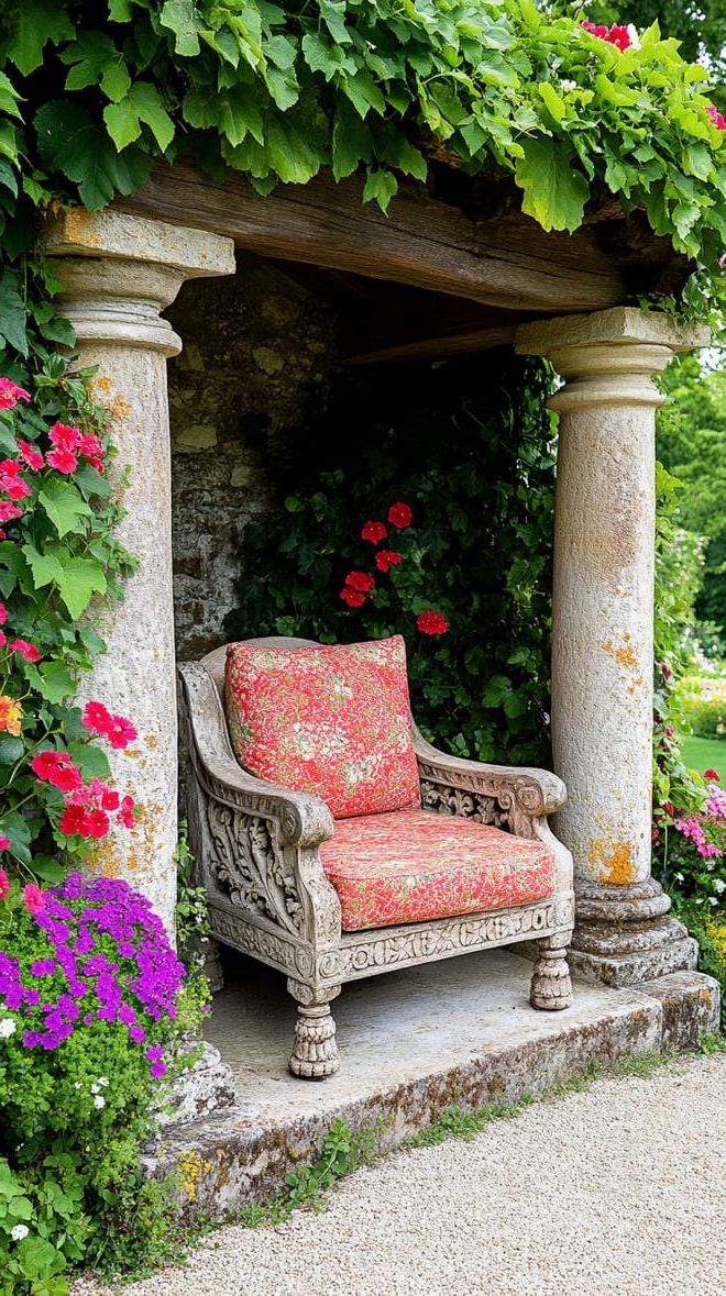 24. A hidden nook wrapped in blooming vines - photo 2