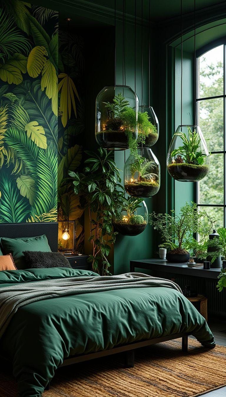 8. Bold Botanical Bedroom Décor Ideas