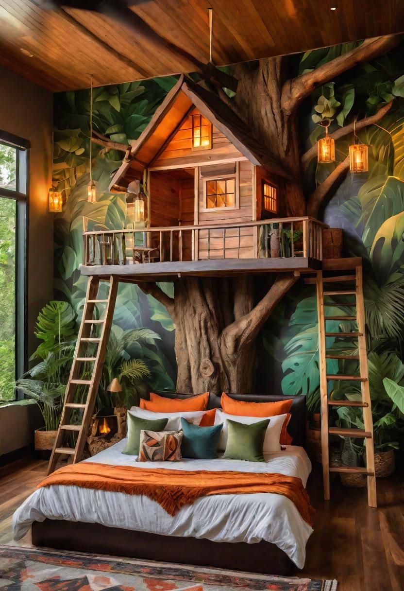 11. Wilderness Explorer Bedroom Decor for Teens