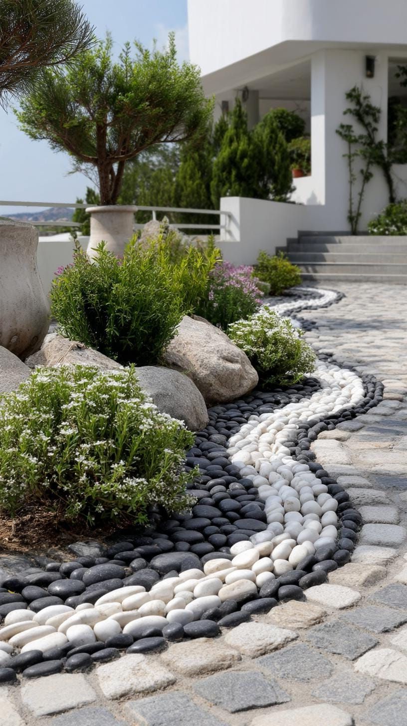 5. Black and White Wave Rock Layout - photo 3