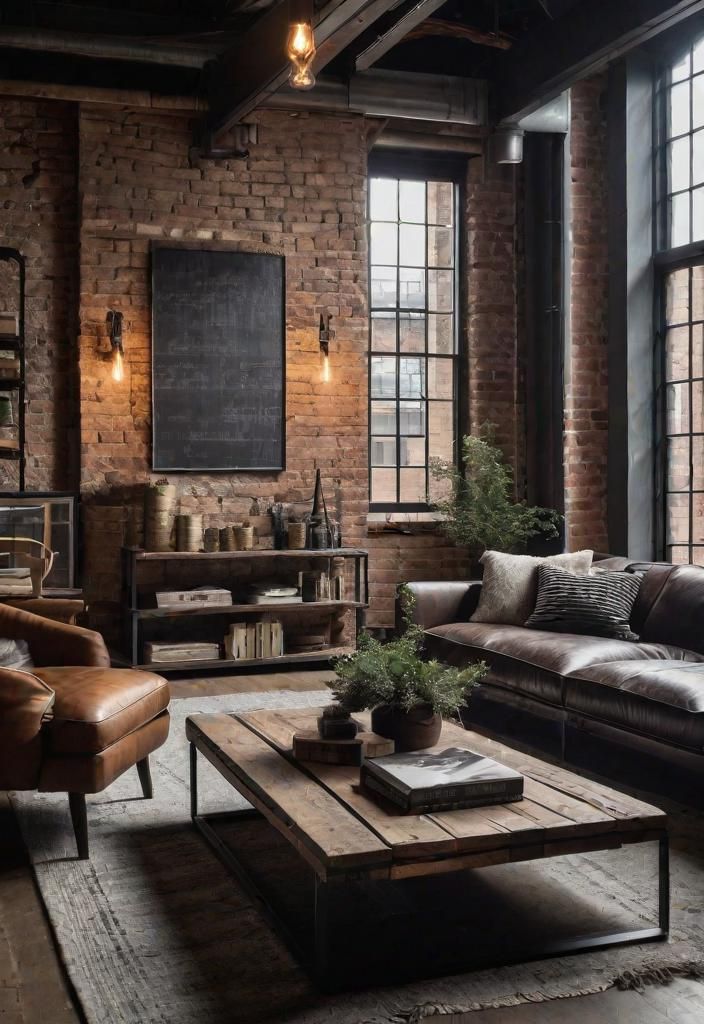 3. Industrial Rustic Mix