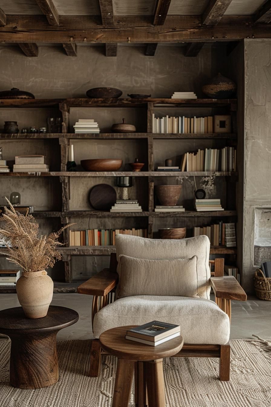 9. Sleek Dark Wood Shelving Ideas - photo 2