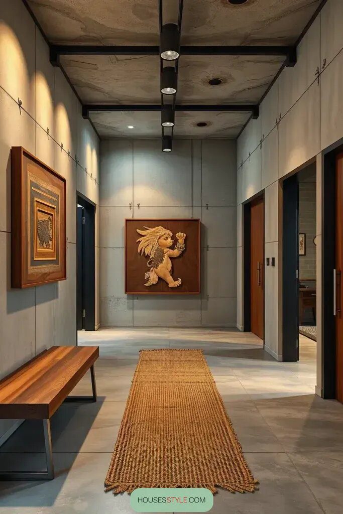 Rugged Charm With Unfinished Concrete Hallways - photo 2