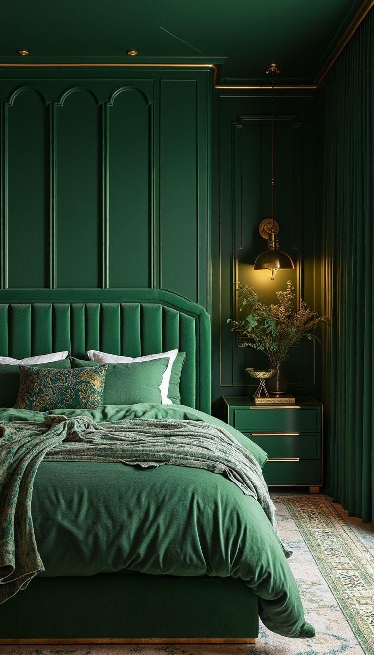 9. Art Deco Green Revival