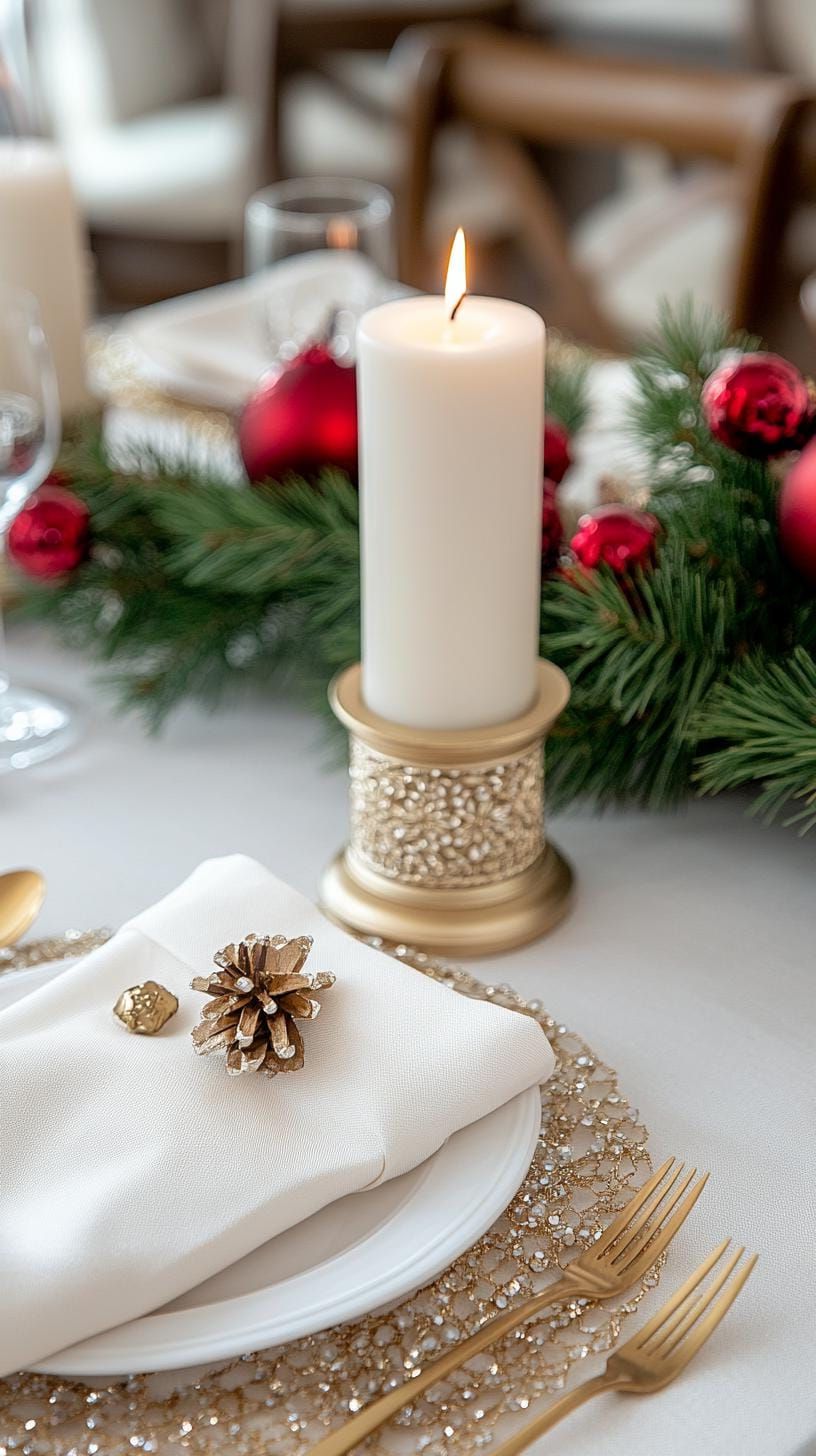 4. White & Gold Vintage Table Decor - photo 2