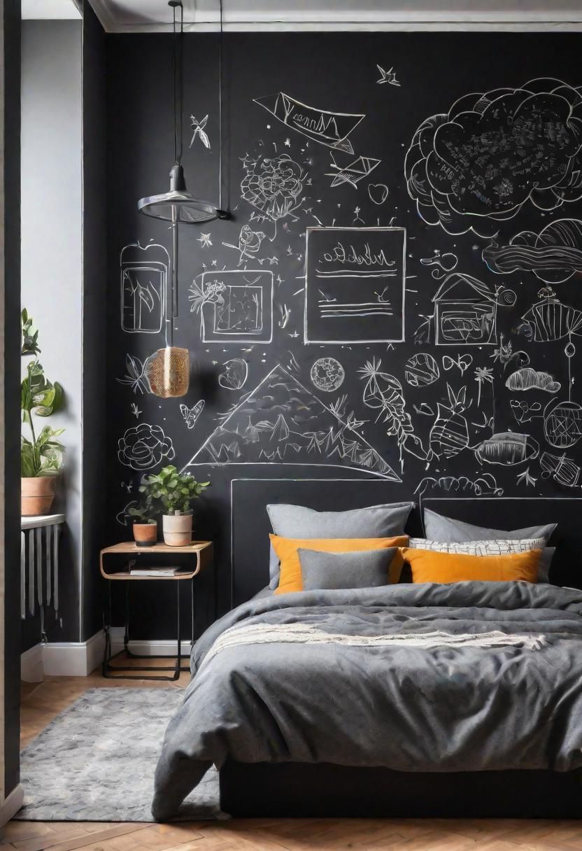 6. Fun Chalkboard Accent Wall - photo 2