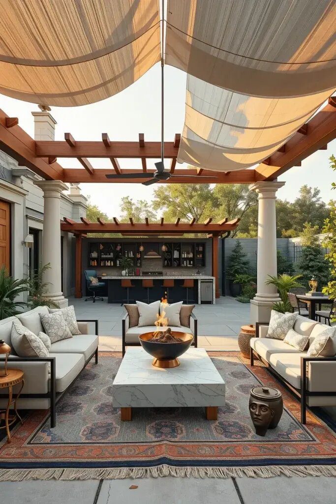 Elegant Touches for a Cozy Outdoor Lounge