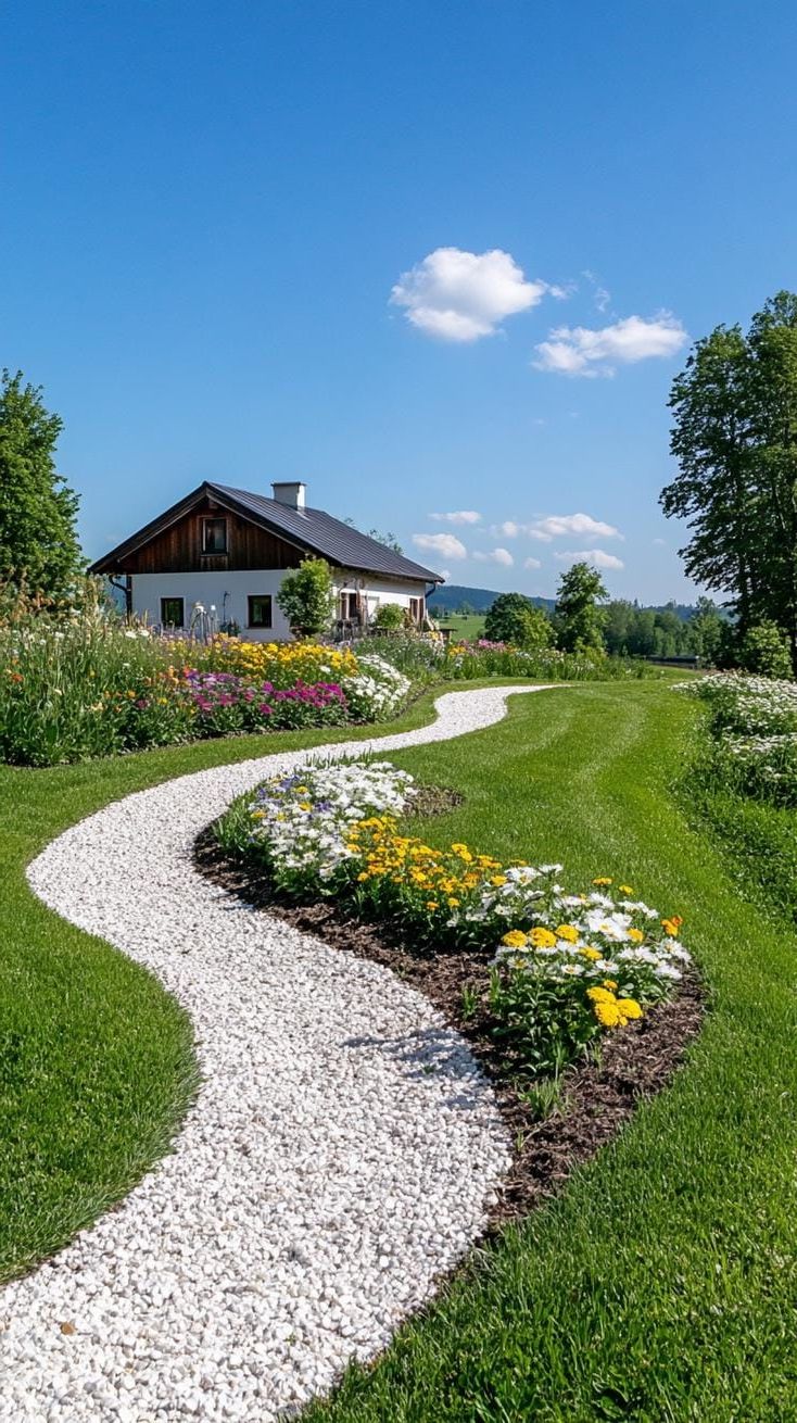 1. Gravel Path Through a Wildflower Meadow - photo 3