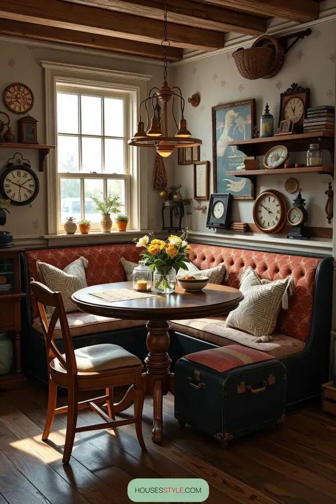 Vintage Suitcases Upcycled Into Dining Benches