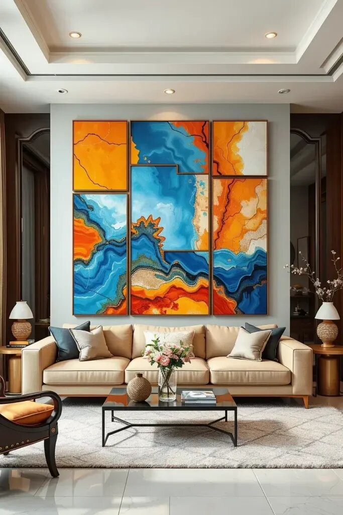 23. Layer Bold Acrylic Grids in Bright Colors - photo 2