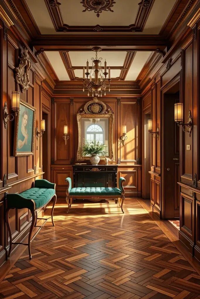 Walnut Paneling for Elegant Hallways - photo 2