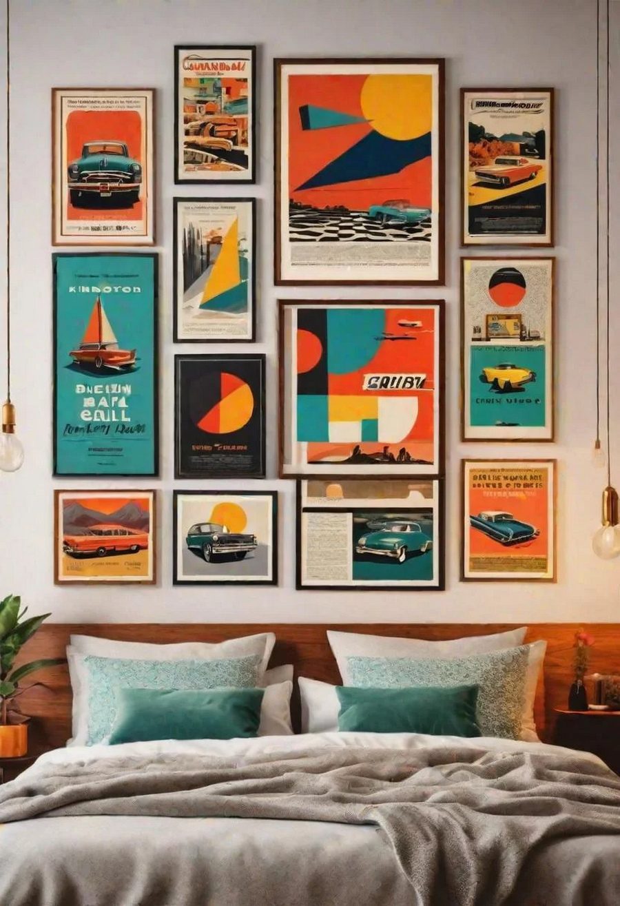 36. How to Build a Vintage Poster Gallery Wall