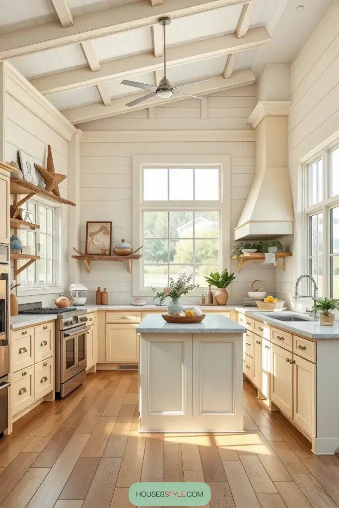 Coastal Kitchens Styled With Bright Yellow Cabinets - photo 2