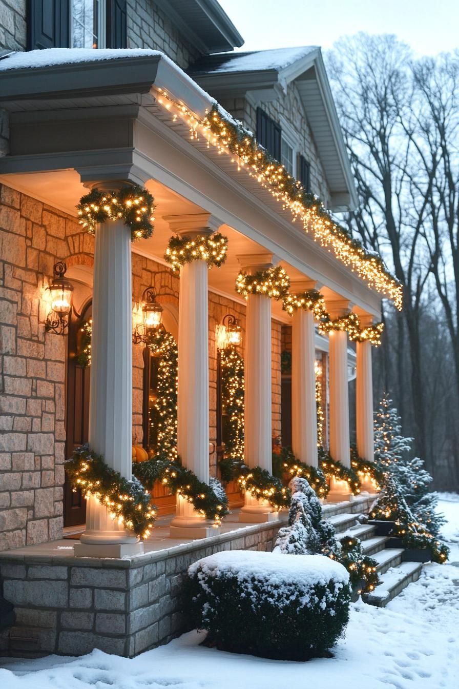 9. Lighted Porch Railing Ideas - photo 3