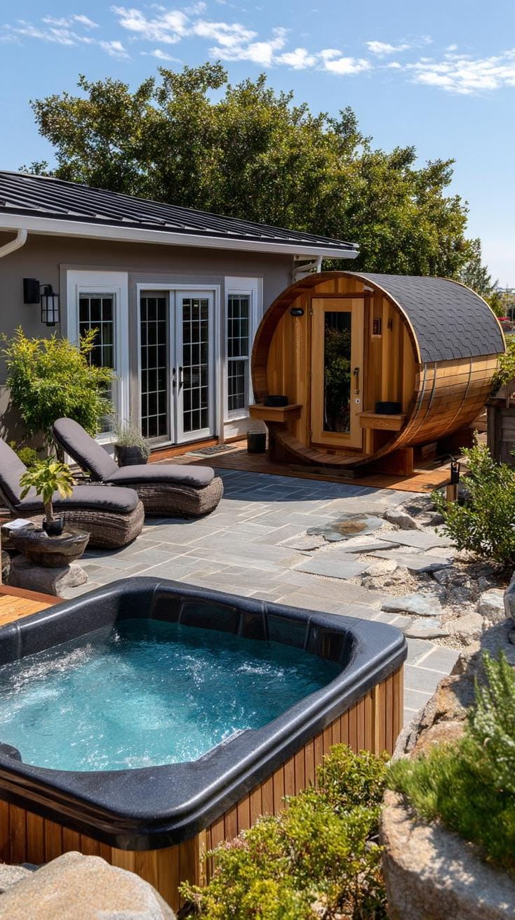20. Get Pampered in Our Outdoor Spa Hot Tub, Sauna, and Plunge Pool - photo 2