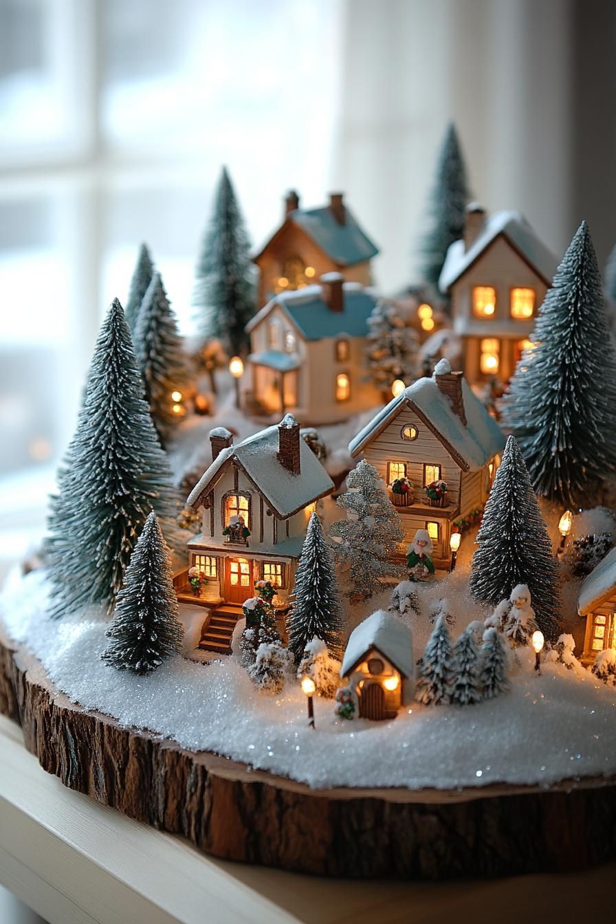 2. Whimsical Miniature Christmas Village Ideas