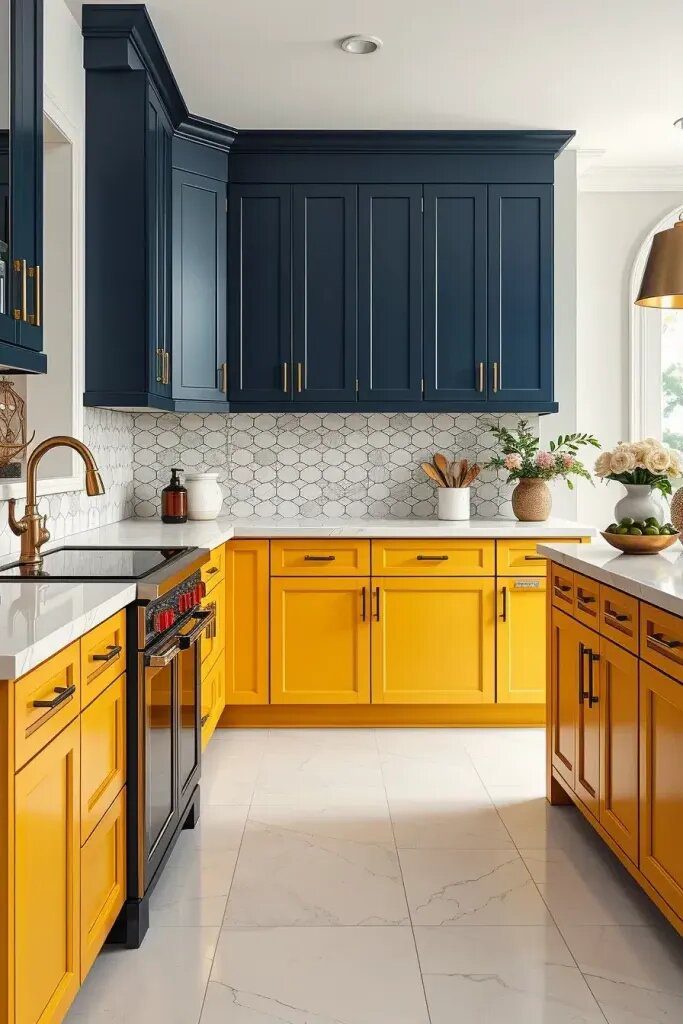 2 Two-Tone Yellow Cabinet Styles Worth Trying