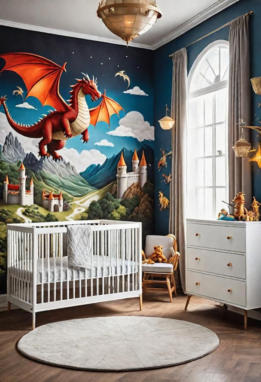 27. Whimsical Nursery Theme: Mystical Knights