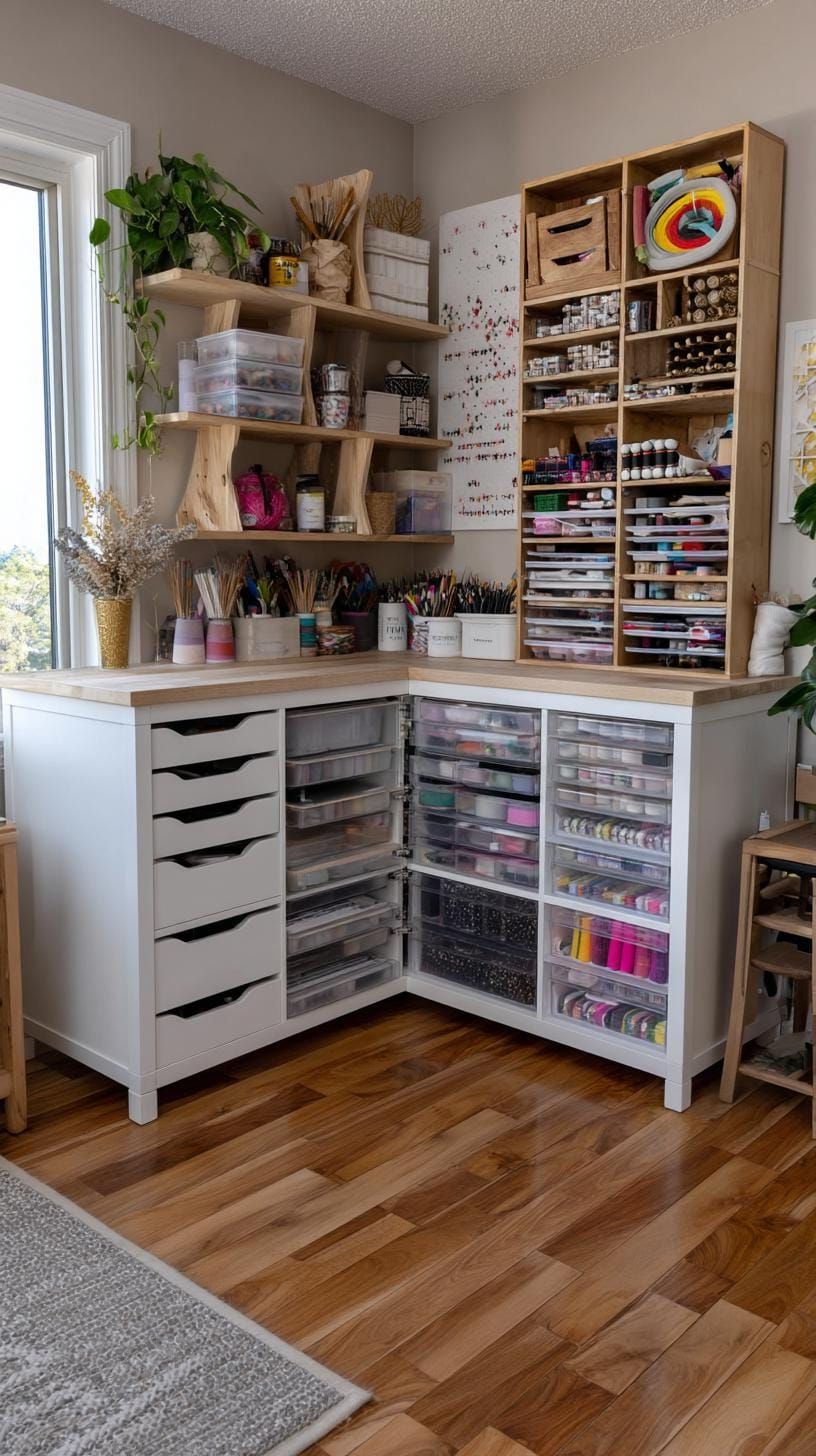9. Cozy Corner With Drawers and a Vertical Tool Organizer - photo 4