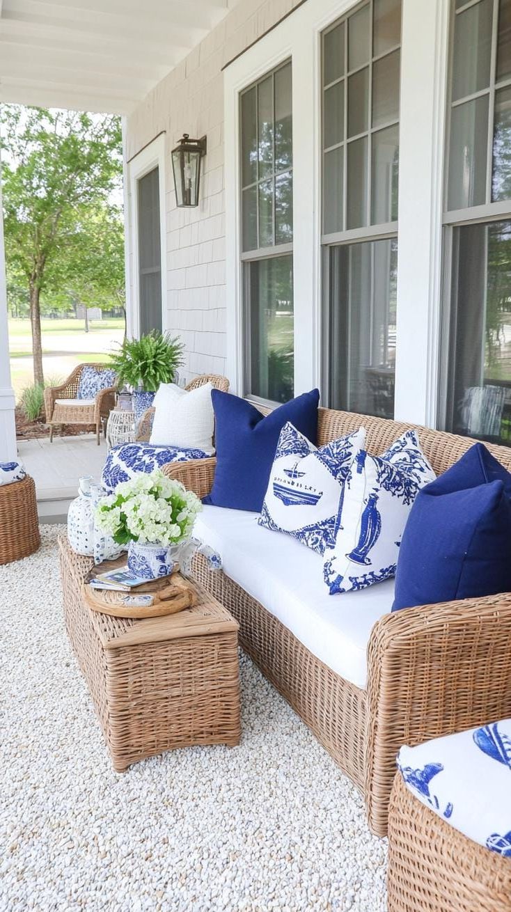 3. Coastal Style With Wicker Furniture - photo 3