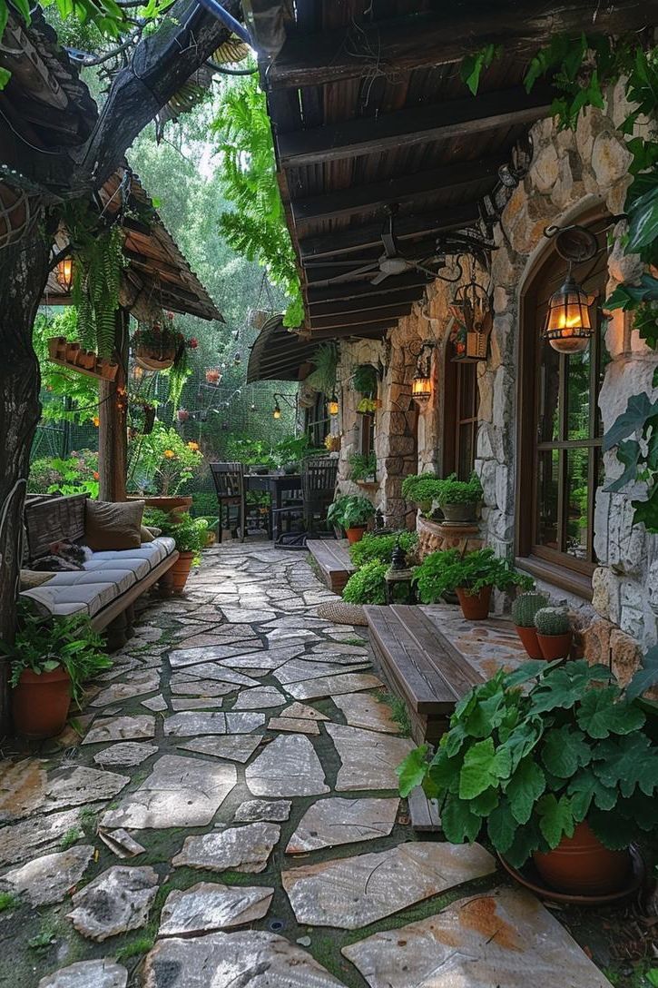 5. Bird-Friendly Flagstone Garden Retreat - photo 2