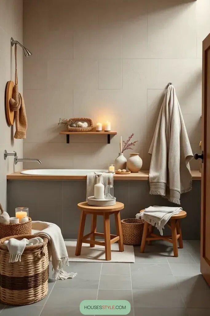 Neutral Tones for a Cozy Bathroom Feel - photo 2