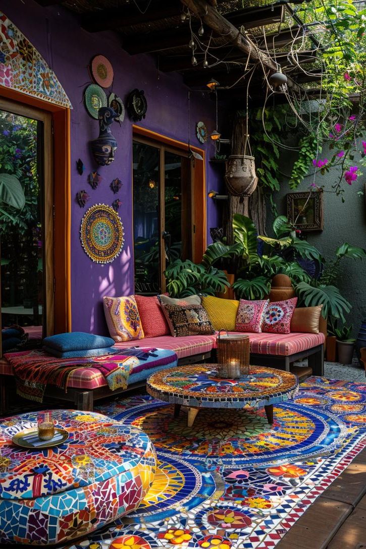 19. Mosaic-Tiled Coffee Table Designs - photo 2