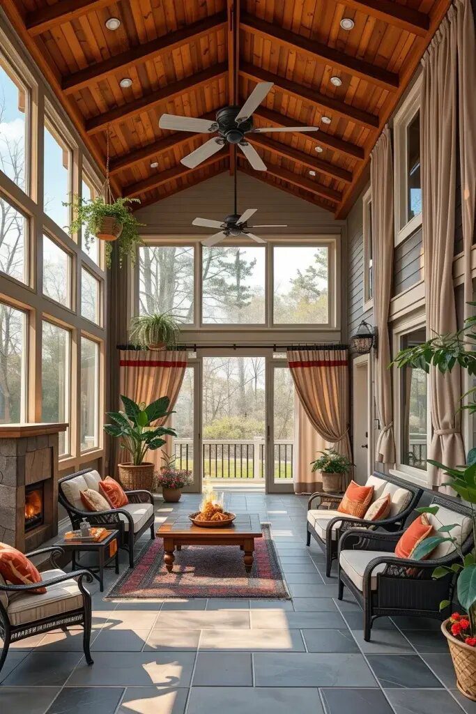 Screened Porch Ideas For Two-Story Homes
