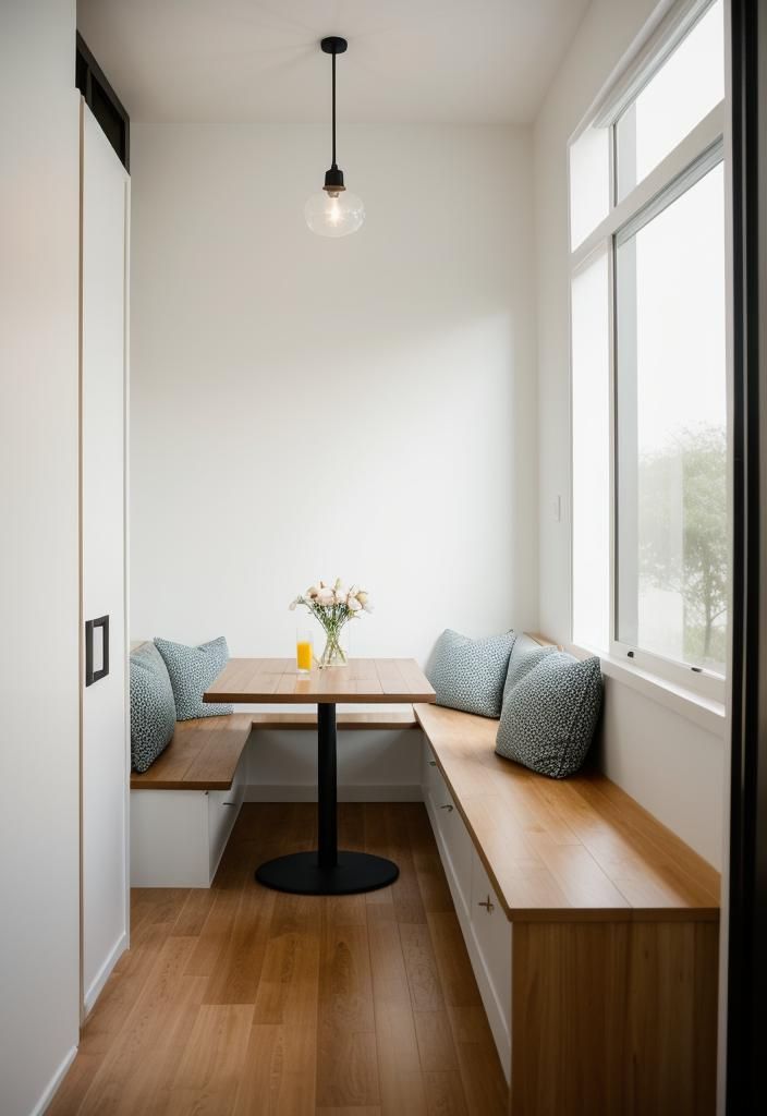 34. Breakfast Nook Storage Benches