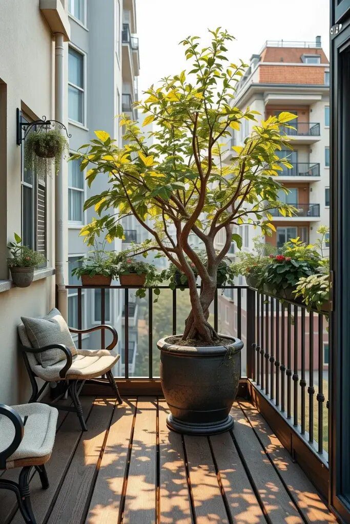 Balconies Built Around Existing Living Trees