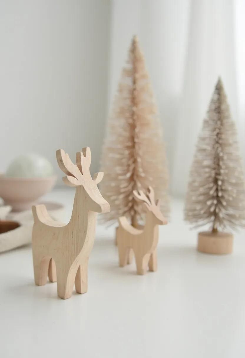 9. Nordic-Style Wooden Holiday Figurines - photo 3