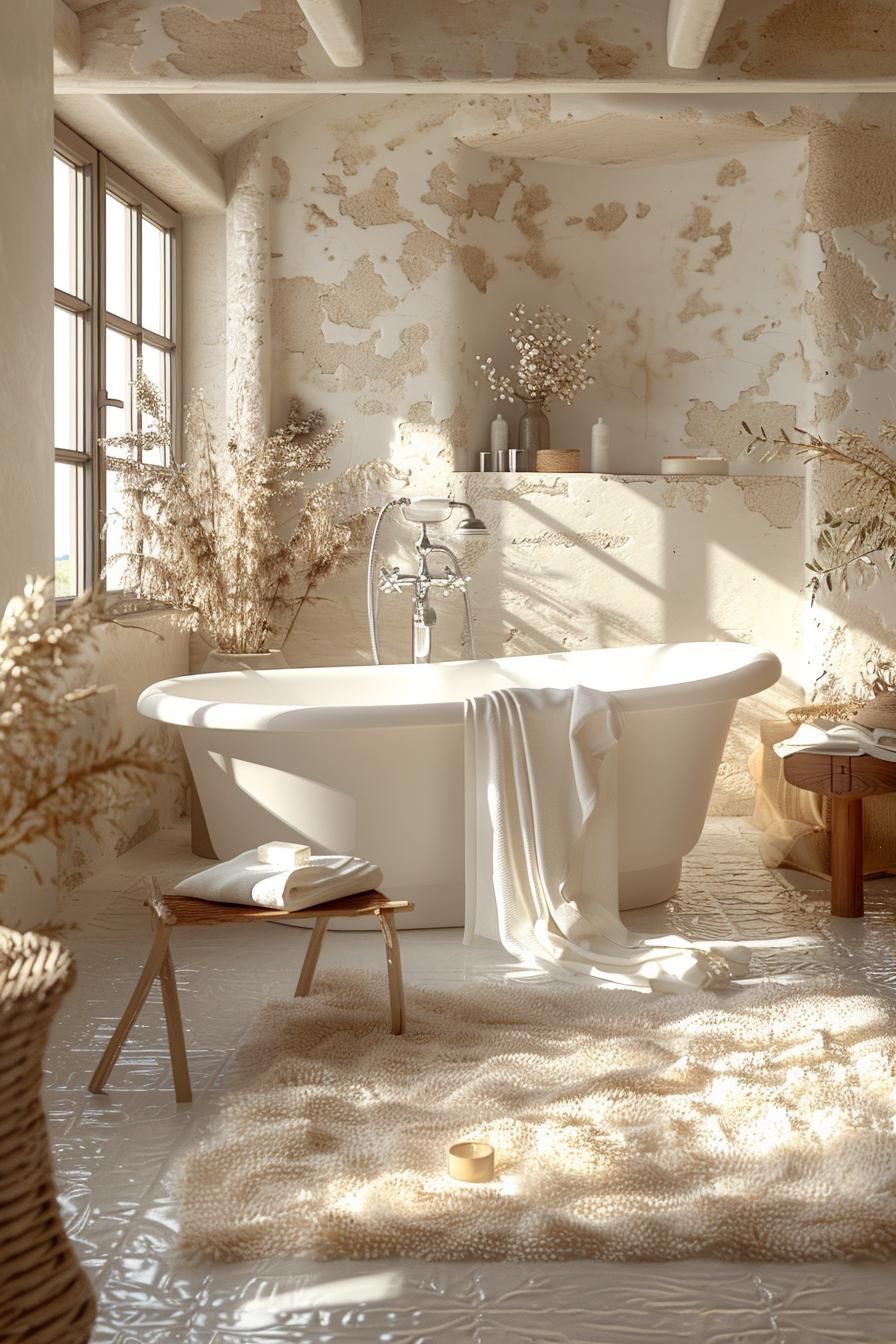 7. Creamy Vanilla Bathroom Color Ideas