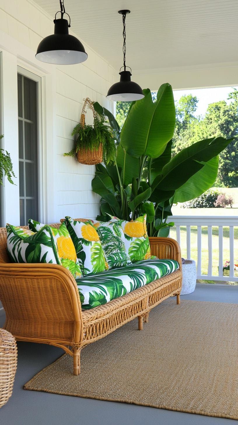 5. Tropical Style With Banana Leaf Plants - photo 3