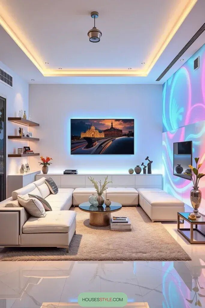 Light Shifting Technology in Living Room Design - photo 2