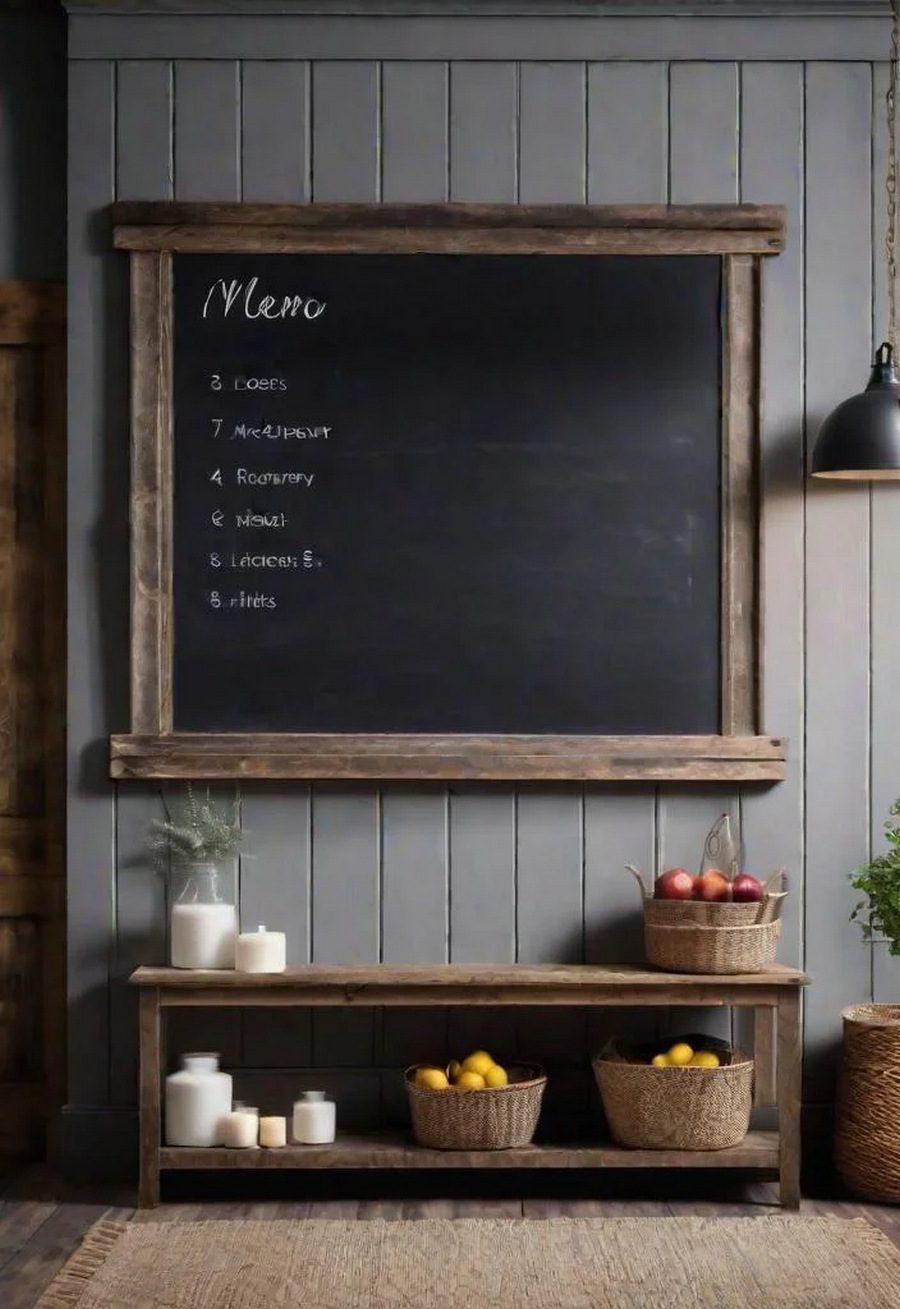 20. A Chalkboard for Family Messages