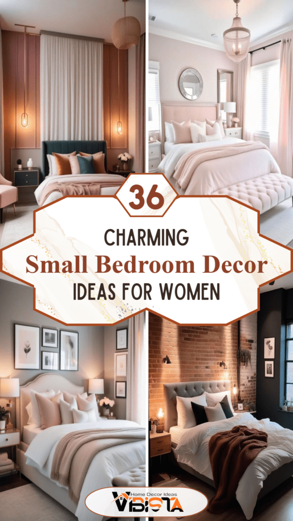36 Charming Small Bedroom Decor Ideas For Women
