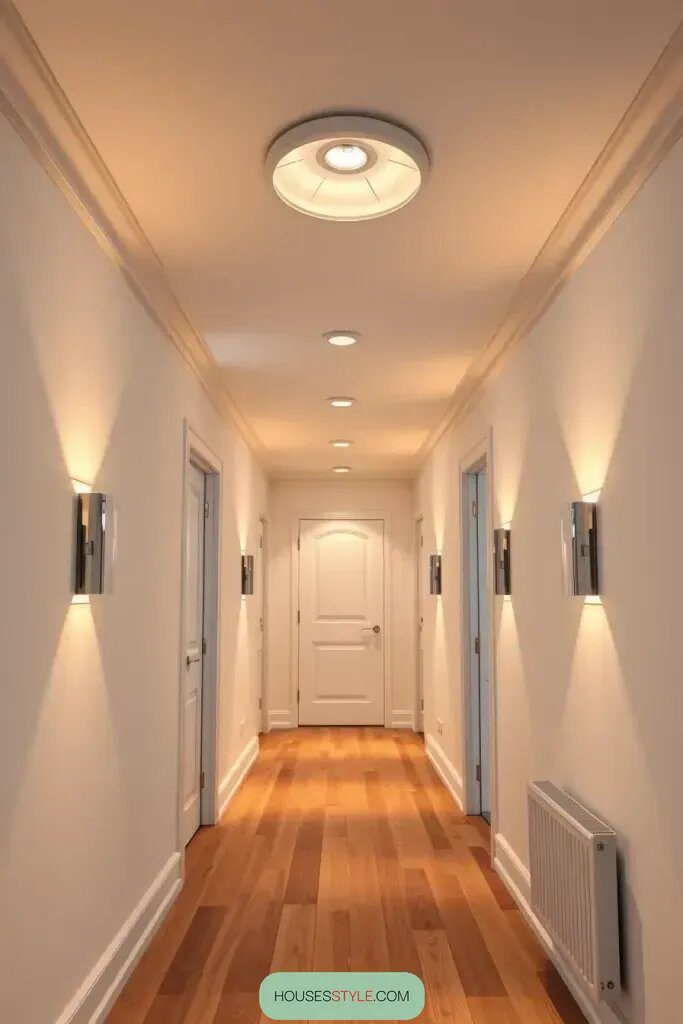 Simple Lighting Fixtures to Brighten a Hallway