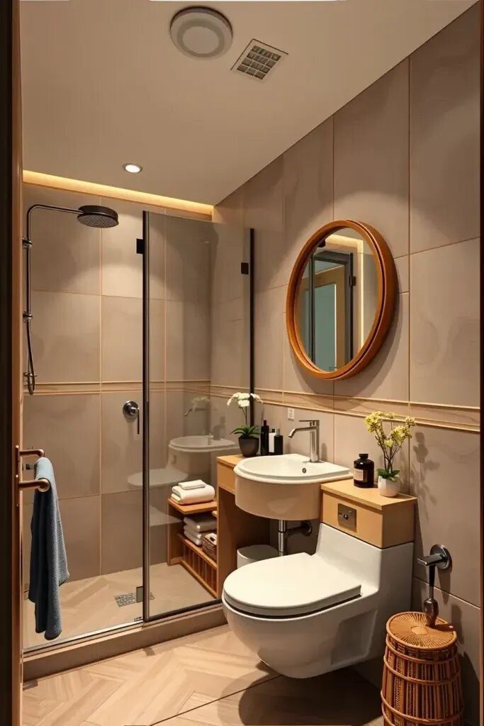 Cozy Japandi Ideas for Small Bathrooms