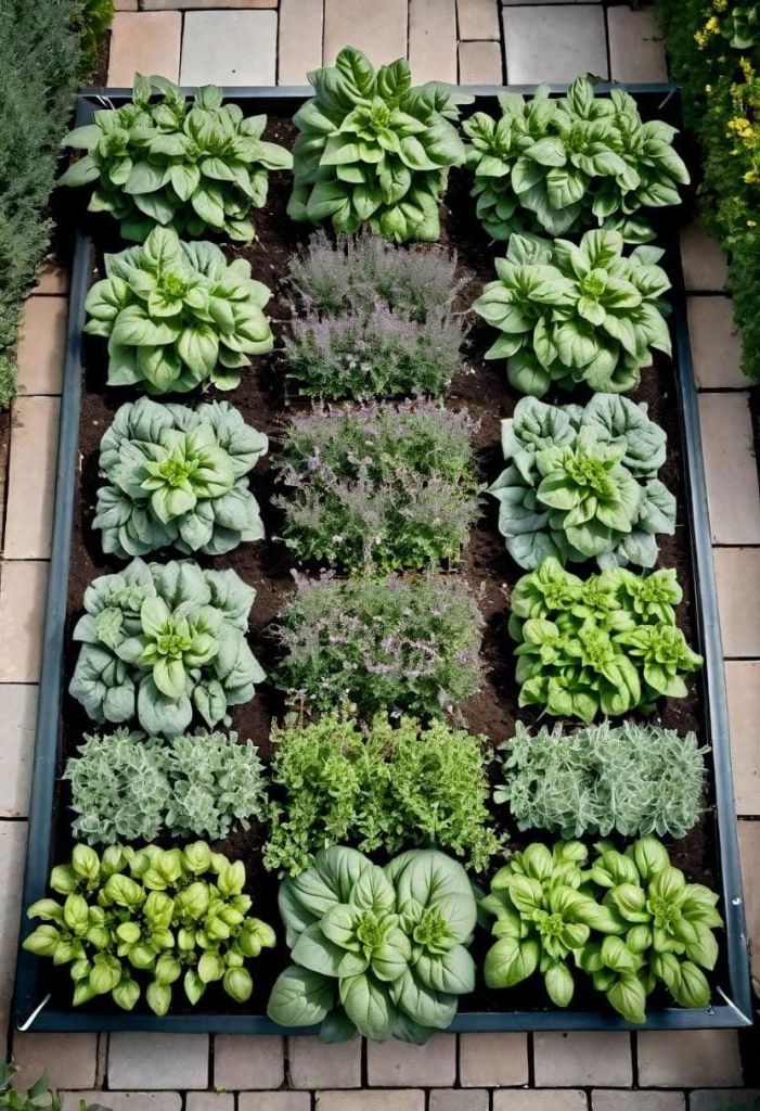 17. Formal Herb Garden Layout Ideas