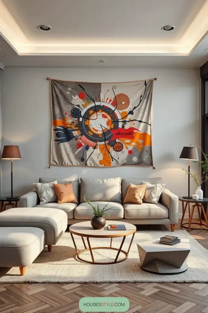 Backlight Contemporary Tapestries for Extra Glow