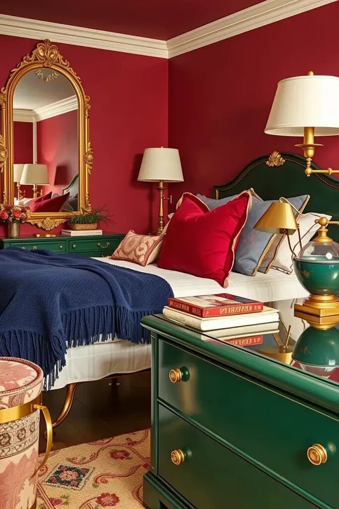 Bold Color Palettes: Burgundy, Navy, Hunter Green, and Gold - photo 2